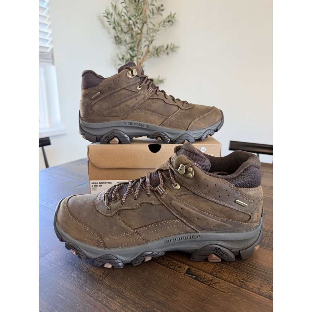 Merrell Men's Sz 13 Moab Adventure 3 Mid Waterproof Boots J003821 Earth Hiking